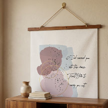 God Carried You Watercolor Print Hanging Tapestry