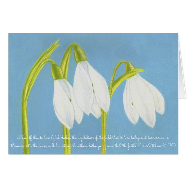 God Clothes Vegetation Field~Scripture~SnowDrops (Front Horizontal)