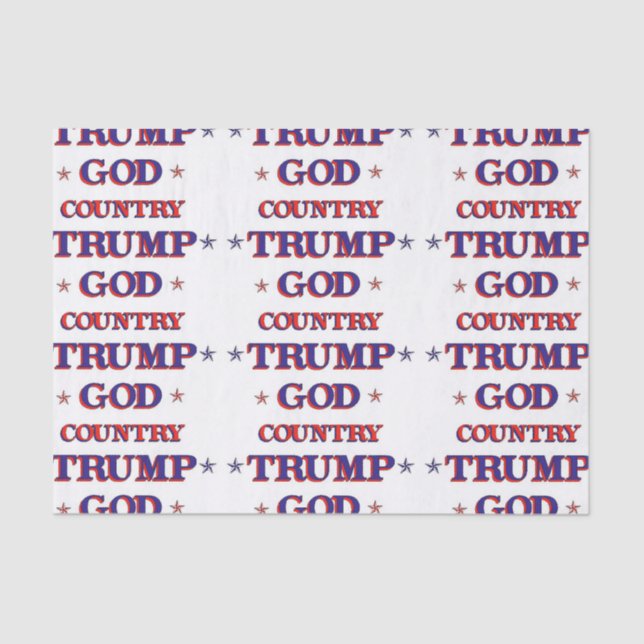 God Country Trump Tissue Paper (Front)