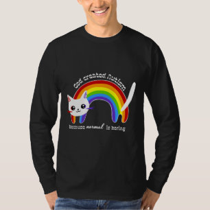 God Created Autism Because Normal Is Boring Autism T-Shirt