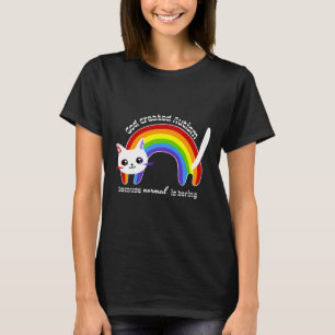 God Created Autism Because Normal Is Boring Autism T-Shirt