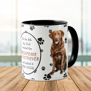God Created Chesapeake Bay Retriever Dog Mug