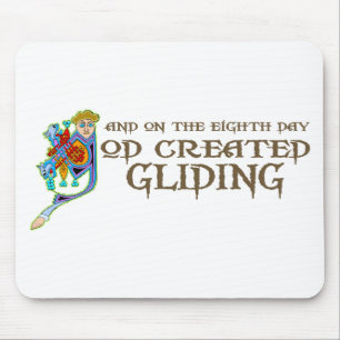 God Created Gliding Mouse Mat