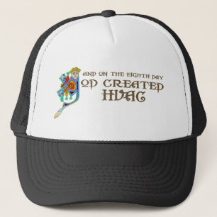 God Created HVAC Trucker Hat