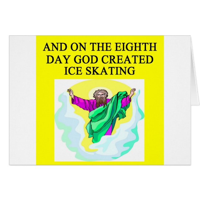 god created ice skating (Front Horizontal)