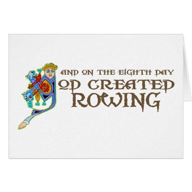 God Created Rowing (Front Horizontal)