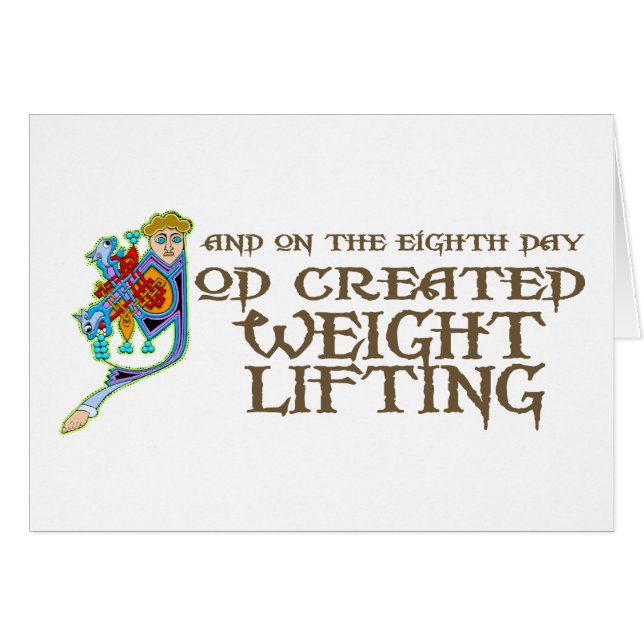 God Created Weight Lifting (Front Horizontal)