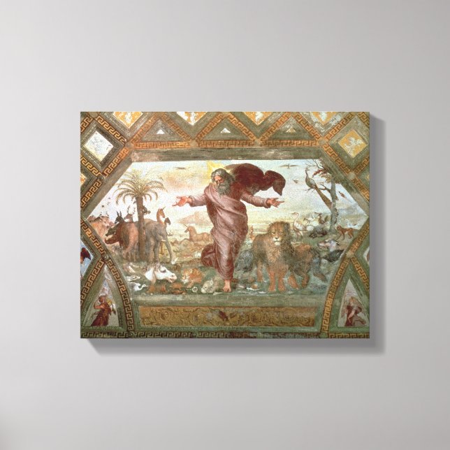 God Creating the Earth Canvas Print (Front)