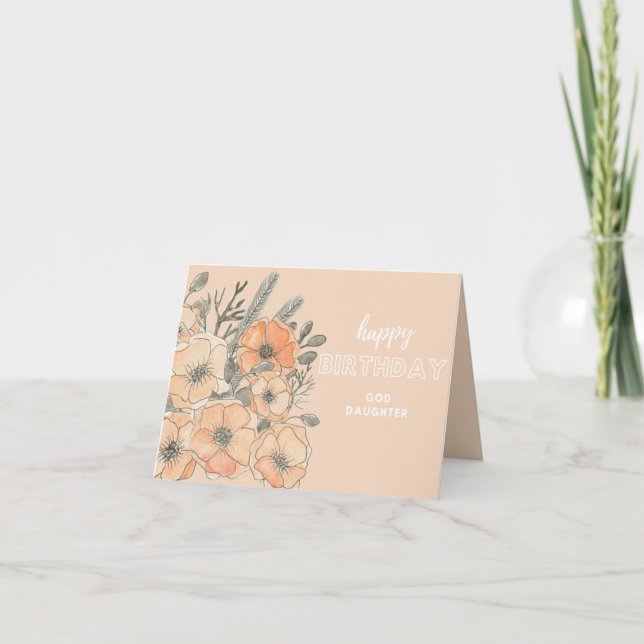 God daughter birthday card (Front)