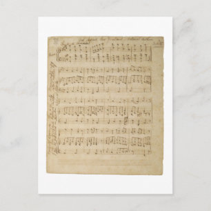 God Defend New Zealand Original Manuscript 1876 Postcard