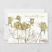God Delights in You Yellow Roses Religious 