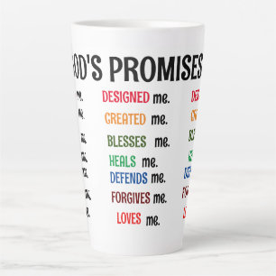 God design me And promise collection. Latte Mug
