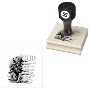 God Designed Me...  Rubber Stamp