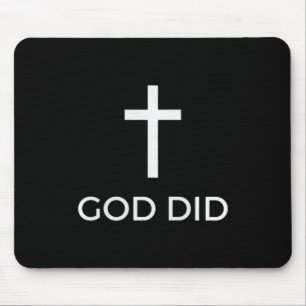 God Did Christian Faith Testimony Blessing Miracle Mouse Mat