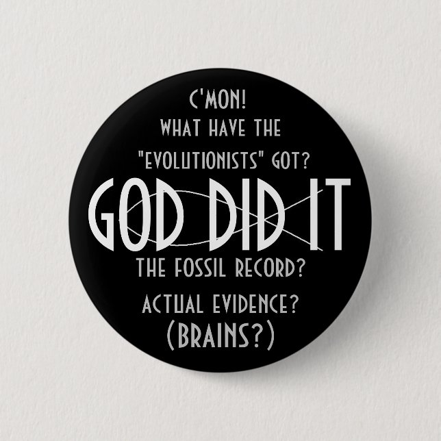 GOD DID IT button (design 3) (Front)