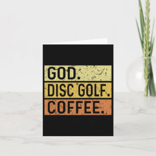 God Disc Golf Coffee Jesus Frisbee Disc Golfer Card