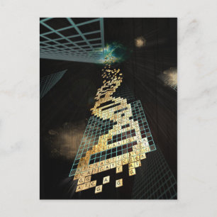 God doesn't play dice 2014 postcard