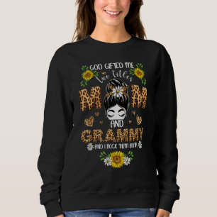 God Ed Me Two Titles Mum And Grammy Women Grandma Sweatshirt