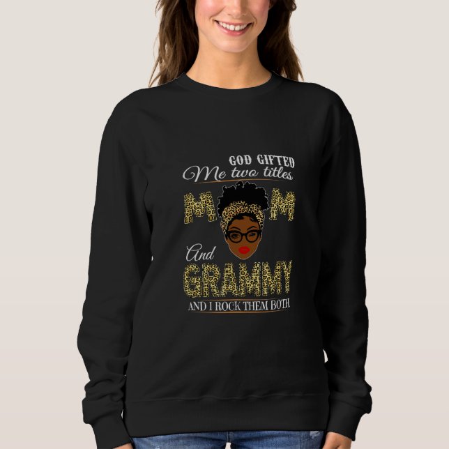 God Ed Me Two Tittles Mum And Grammy Tee (Front)