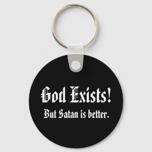 God exists key chain