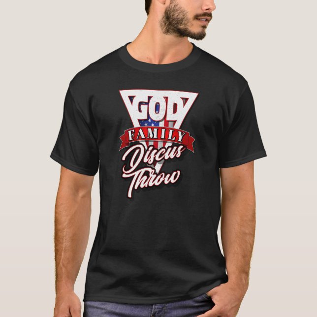God Family and Discus Throw T-Shirt (Front)