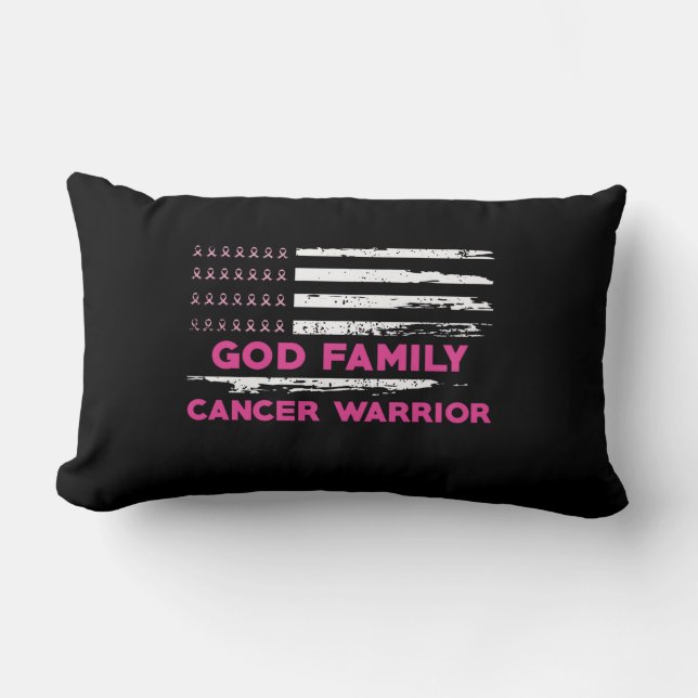 god family breast cancer awareness lumbar cushion (Front)