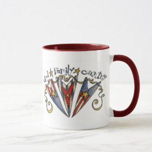God Family Country America Mug