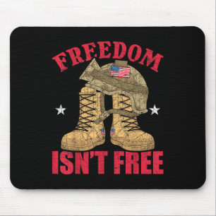 God Family Country American Soldier Us Flag Memori Mouse Mat