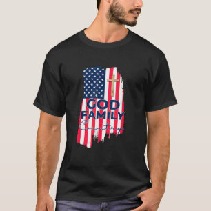 God Family Country Christian Cross Patriotic Usa F T-Shirt