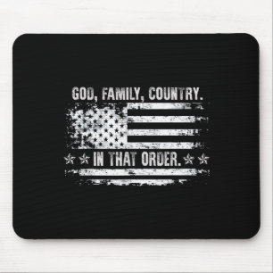 God Family Country Patriotic Faith Pride Usa For S Mouse Mat