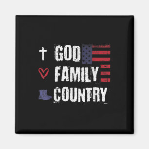 God Family Country Patriotic Veteran Soldier Memor Magnet