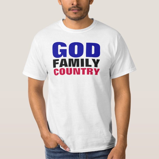 God Family Country T-Shirt (Front)