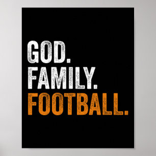 God Family Football Poster