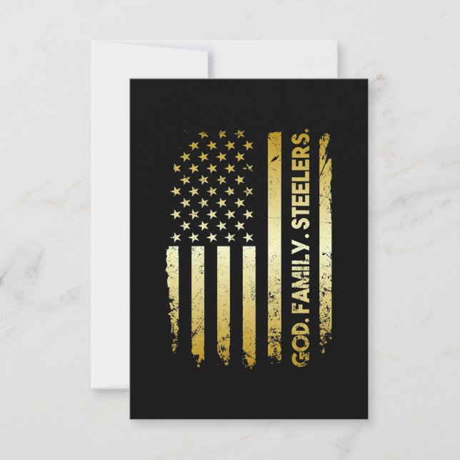 God Family Steelers Card (Front)
