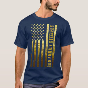 God Family Steelers Pro Us Flag Shirt Fathers