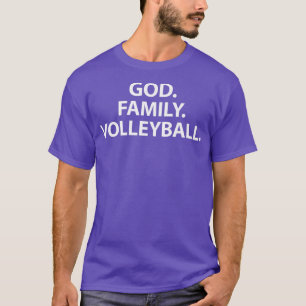 God Family Volleyball Tshirt for Volley Player Fam