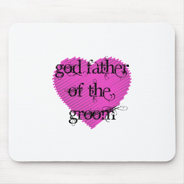 God Father of the Groom Mouse Mat (Front)