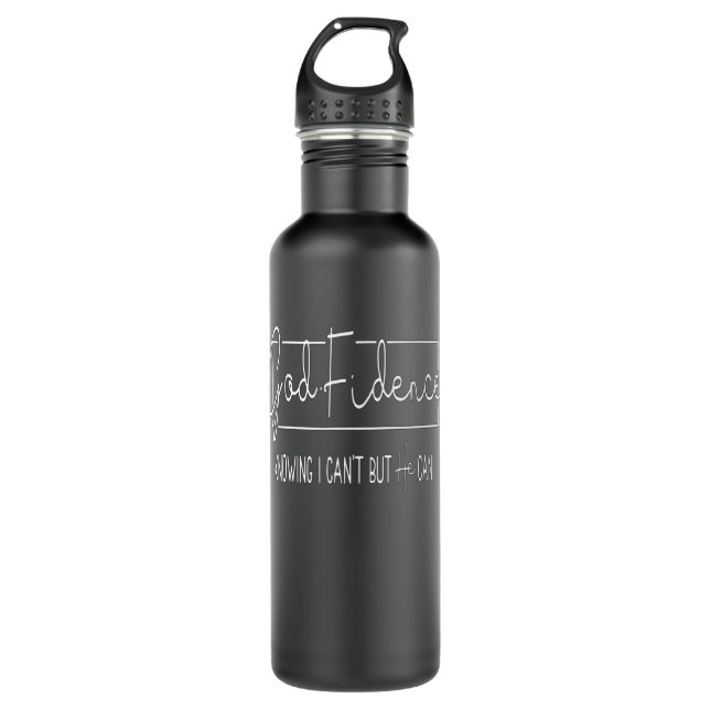God Fidence Faith Church Christians Jesus 710 Ml Water Bottle (Front)