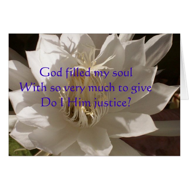 God Filled Soul Card (Front Horizontal)