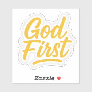 God First | Christian Vinyl Sticker | FaithFuel St