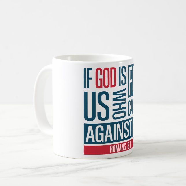 God for us coffee mug (Front Left)