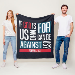 God for us fleece blanket