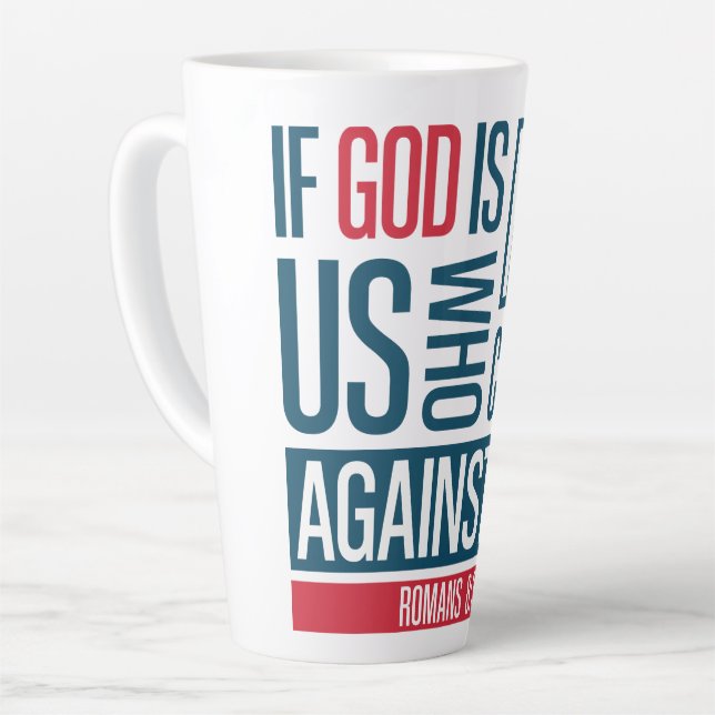 God for us latte mug (Left Angle)