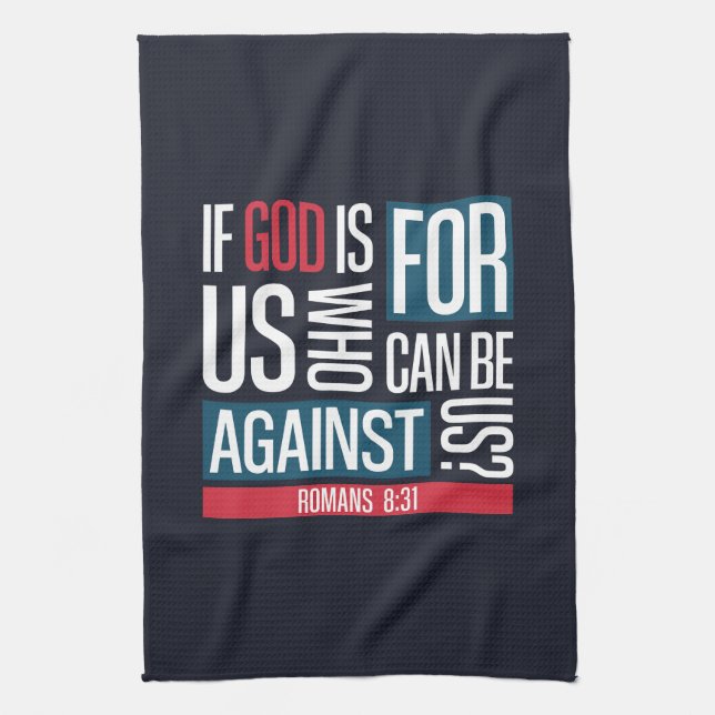 God for us tea towel (Vertical)