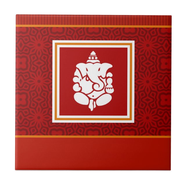 God Ganesha Design Tile (Front)