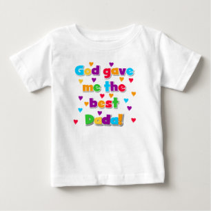 God Gave Me the Best Dada Toddler Ruffle Tee