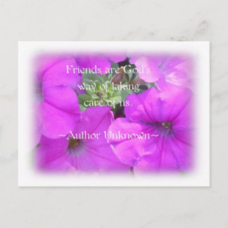 God Gave Us Friends Postcard