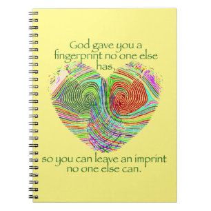 God Gave You A Fingerprint Notebook