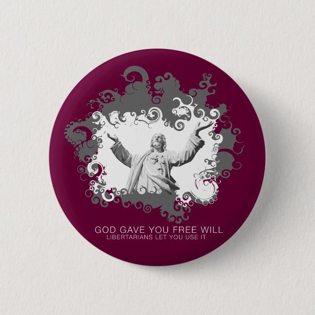 God Gave You Free Will Buttons (Front)