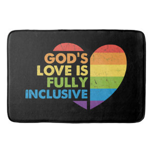God Gay Christian Lgbt Bath Mat